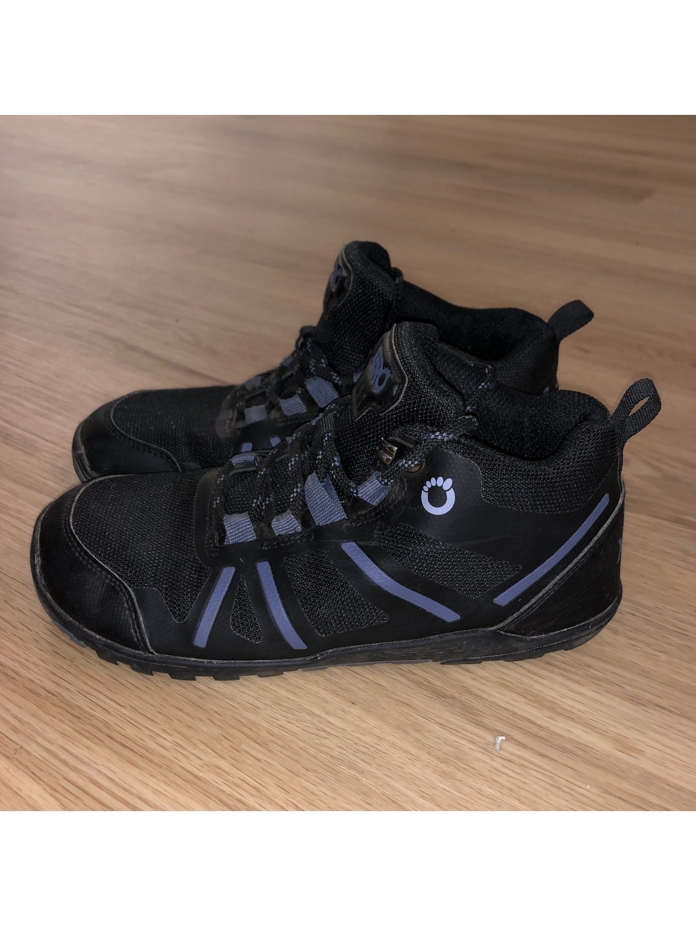 XERO BAREFOOT DAYLITE HIKER FUSION BOOTS BLACK WOMENS SIZE 6.5 HIKING SHOES